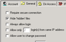 serv-u 不显示隐藏文件或文件夹