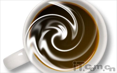 PS制作被搅动的咖啡